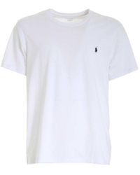 Polo Ralph Lauren Logo Embroidered Crewneck T-shirt - White
