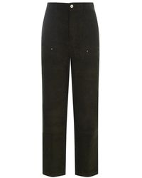 Drole de Monsieur - High-Waist Straight-Leg Corduroy Trousers - Lyst