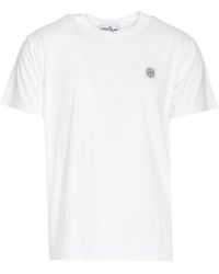 Stone Island - Branded T-shirt, - Lyst