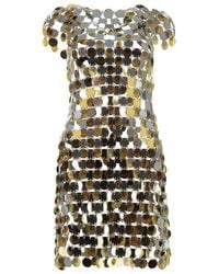 Rabanne - Metallic Sequin Mini Dress - Lyst