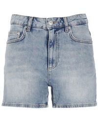Moschino - Jeans Logo-patch Denim Shorts - Lyst