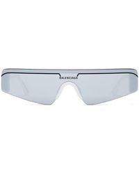 Balenciaga - Ski Rectangular-frame Tinted Sunglasses - Lyst