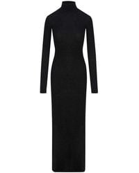 Balenciaga - Turtleneck Long-sleeve Maxi Dress - Lyst