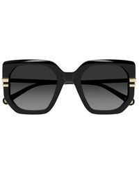 Chloé - Oversized Square Frame Sunglasses - Lyst