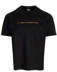 C.P. Company - Graphic Badge Crewneck T-shirt - Lyst
