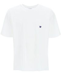 Needles - Logo Embroidered Short-sleeved T-shirt - Lyst