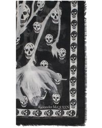 Alexander McQueen - Graphic Printed Scarf - Lyst