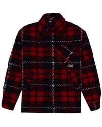 Gcds - Checked Button-up Shirt Jacket - Lyst
