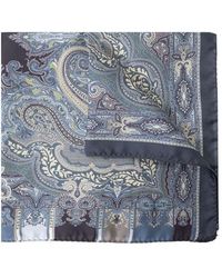 Etro - Abstract Printed Pocket Square - Lyst