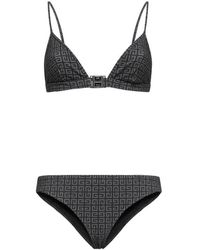 Womens Beachwear and swimwear outfits Givenchy Beachwear and swimwear outfits Givenchy Synthetic Black Bikini With 4g Monogram Motif Save 49% 