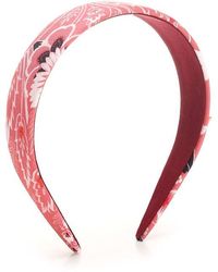 Etro - Pegaso Plaque Floral Printed Hairband - Lyst