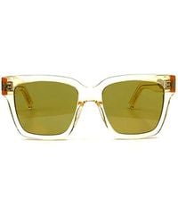 Saint Laurent - Saint Laurent Sl 507 Transparent-frame Detail Sunglasses - Lyst