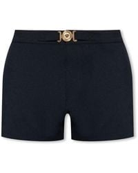 Versace - Logo-Plaque Swim Shorts - Lyst