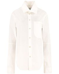 Telfar Poplin Tailored Shirt - White