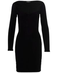 DSquared² - Ribbed Viscose Dress - Lyst