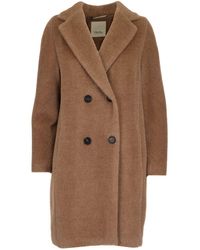Max Mara Double-breasted Coat - Natural