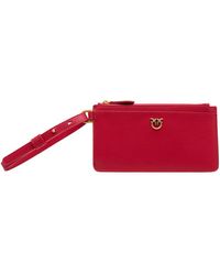 Pinko - Logo Plaque Zipped Long Card Holder - Lyst