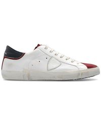 Philippe Model - Prsx Distressed Lace-up Sneakers - Lyst