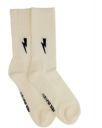 Neil Barrett - Logo Embroidered Socks - Lyst