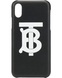 Burberry Logo Iphone X/xs Cover - Black