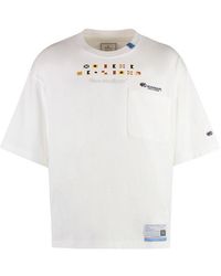 Maison Mihara Yasuhiro - Cotton T-Shirt With Print - Lyst