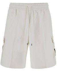 Gucci - Cotton Shorts With Interlocking G - Lyst