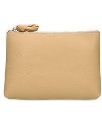 Lemaire - Logo Embossed Zipped Make-up Bag - Lyst