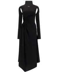 Off-White c/o Virgil Abloh Cut-out Asymmetric Dress - Black