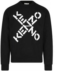 KENZO - Sport Big X Logo Print Sweatshirt - Lyst