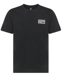 Converse Logo Print Crewneck T-shirt - Black
