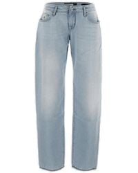 Jacob Cohen - Low-rise Logo Patch Straight-leg Jeans - Lyst
