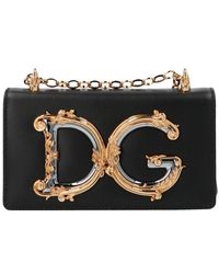 Dolce & Gabbana Dg Girl Mini Crossbody Bag - Black
