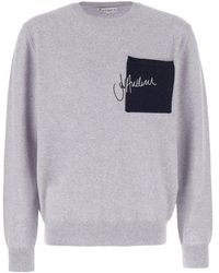 JW Anderson - Logo Embroidered Knit Jumper - Lyst