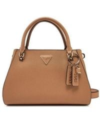 Guess - Logo-Plaque Top Handle Tote Bag - Lyst
