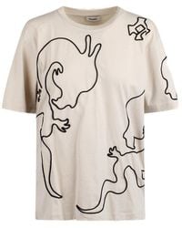 Nanushka - Reece Dragon Embellished Crewneck T-shirt - Lyst