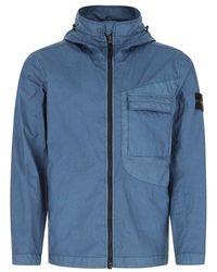 Stone Island - Teal Green Nylon Membrana Wi - Lyst