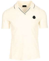 Moncler - Stretch Piquet Polo Shirt - Lyst