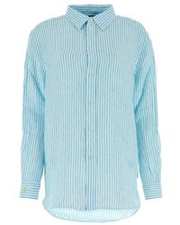 Polo Ralph Lauren - Striped High-low Hem Shirt - Lyst