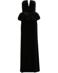 Self-Portrait - Flared Sleeveless Maxi Dress - Lyst