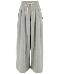 Palm Angels - Logo Embroidered Wide-leg Track Pants - Lyst
