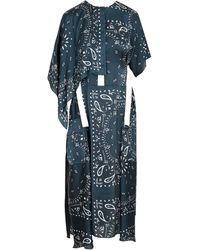 Sacai Bandana Printed Dress - Blue