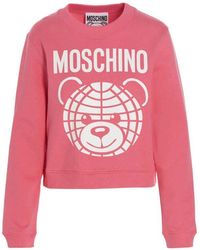 Moschino - Graphic Printed Crewneck Sweatshirt - Lyst