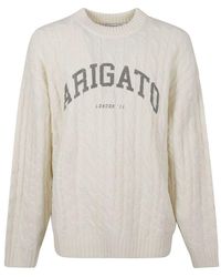 Axel Arigato - Prime Cable-knit Wool-blend Jumper - Lyst