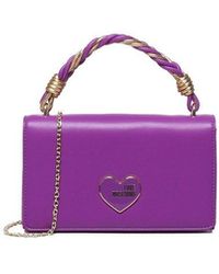 Love Moschino - Handheld Handbag With Chain Shoulder Strap - Lyst