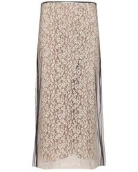 Fendi - Lace Midi Skirt Skirts - Lyst