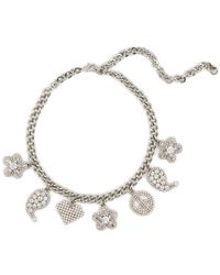 Alessandra Rich - Embellished Charm-detailed Necklace - Lyst