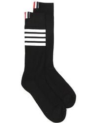 Thom Browne - 4-bar Striped Socks - Lyst