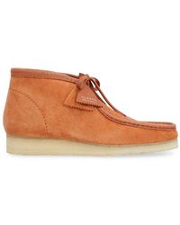 Clarks Wallabee Lace-up Desert Boots - Brown