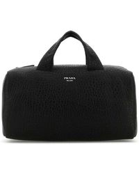 Prada - Logo Printed Travel Bag - Lyst