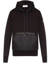 Moncler - Hoodie With Logo Patch - Lyst
